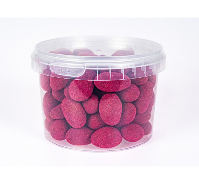 Mandle v mléčné čokoládě s malinami 350g